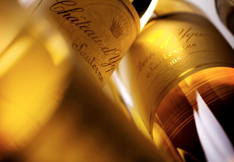 Les mythiques bouteilles de chateau d'Yquem