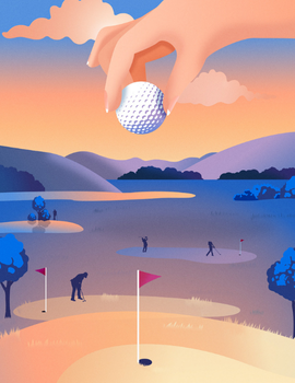 Affiche Golf - Week End des Grands Crus